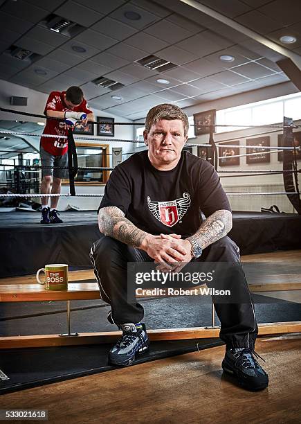 Former boxing champion Ricky Hatton is photographed for the Times on May 14, 2015 in Manchester, England.