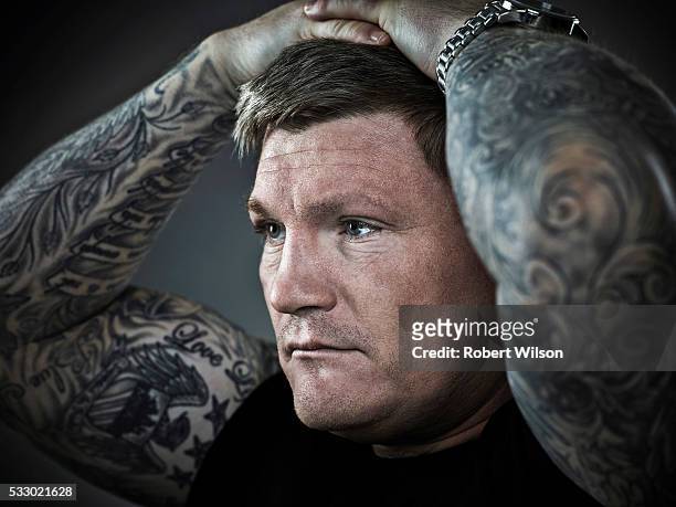 Former boxing champion Ricky Hatton is photographed for the Times on May 14, 2015 in Manchester, England.