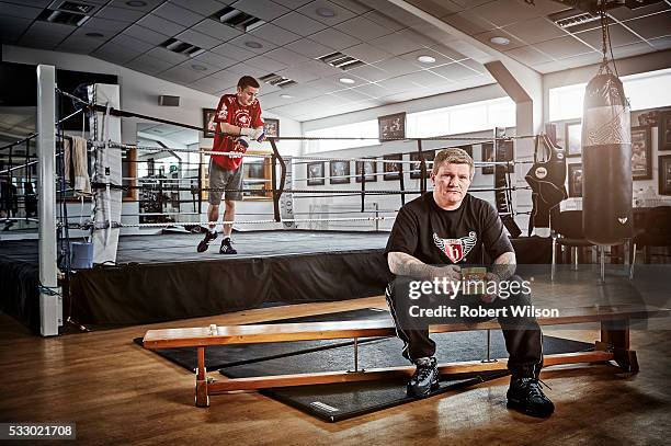 Former boxing champion Ricky Hatton is photographed for the Times on May 14, 2015 in Manchester, England.