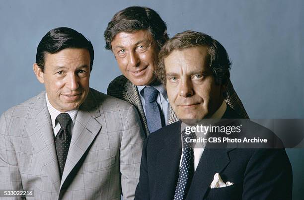 Minutes, the CBS newsmagazine, featuring , correspondent Mike Wallace; producer Don Hewitt and correspondent Morley Safer. Image dated January 1,...