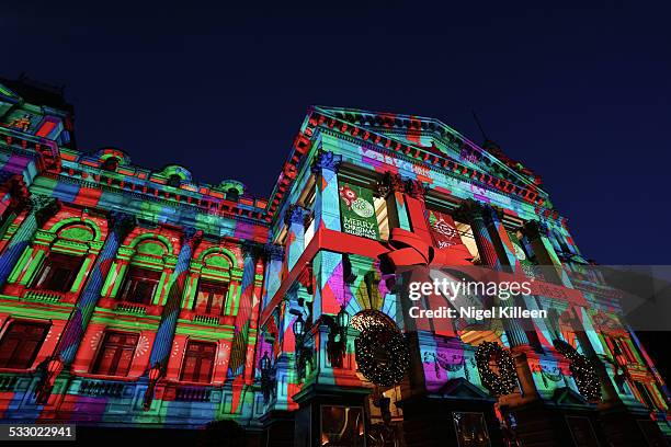 melbourne christmas - melbourne lights stock pictures, royalty-free photos & images