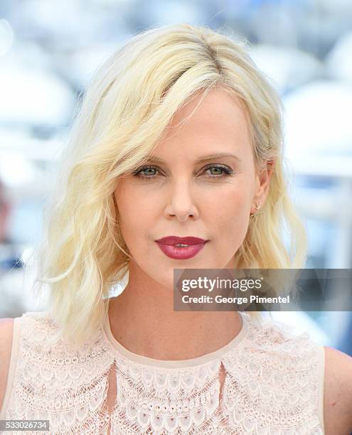 Actress Charlize Theron attends 'The Last Face' Photocall during the 69th annual Cannes Film Festival at the Palais des Festivals on May 20, 2016 in...