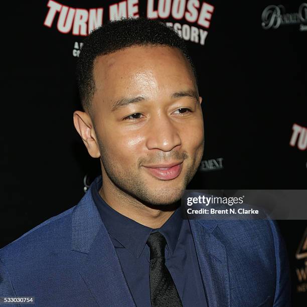 Producer/musician John Legend attends the after party following the opening night performance of "Turn Me Loose" held at 42 West on May 19, 2016 in...