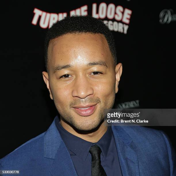 Producer/musician John Legend attends the after party following the opening night performance of "Turn Me Loose" held at 42 West on May 19, 2016 in...