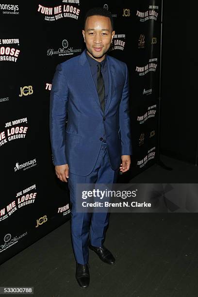 Producer/musician John Legend attends the after party following the opening night performance of "Turn Me Loose" held at 42 West on May 19, 2016 in...