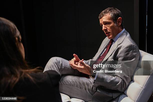 Nicola Andreatta, vice president and general manager of Tiffany & Co., speaks during an interview at the 2016 TimeCrafters luxury watch show in New...