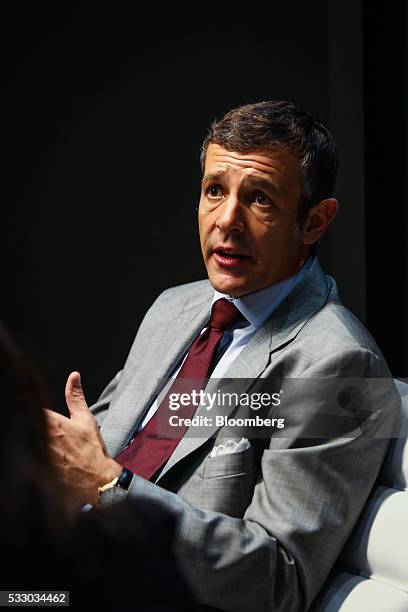 Nicola Andreatta, vice president and general manager of Tiffany & Co., speaks during an interview at the 2016 TimeCrafters luxury watch show in New...