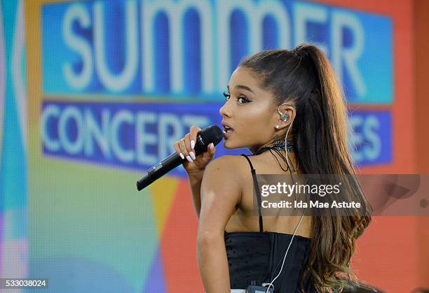 Ariana Grande kicks off the GMA Summer Concert Series from Central Park in New York City, on GOOD MORNING AMERICA, 5/20/16, airing on the Walt Disney...