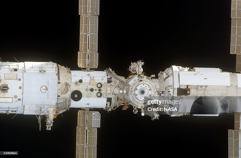 Discovery Docks To International Space Station