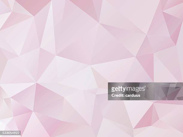 abstrakte rosa polygonal hintergrund - kristallglas stock-grafiken, -clipart, -cartoons und -symbole