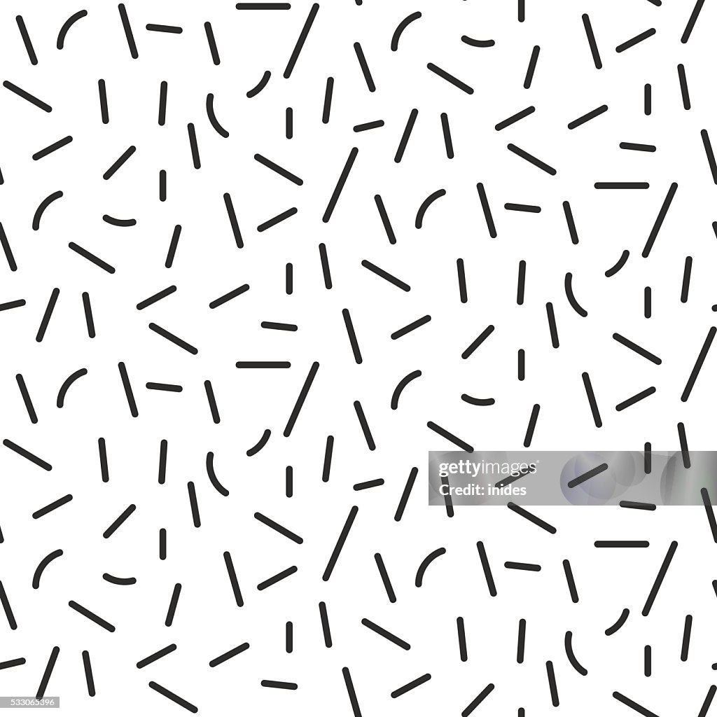 Bw Dash Pattern Black And White Dash Geometric Vintage Design Pattern High-Res Vector ...