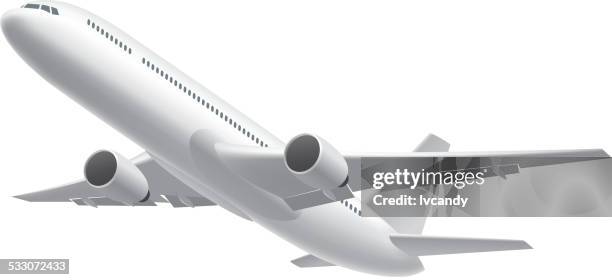 airplane - jet engine stock illustrations