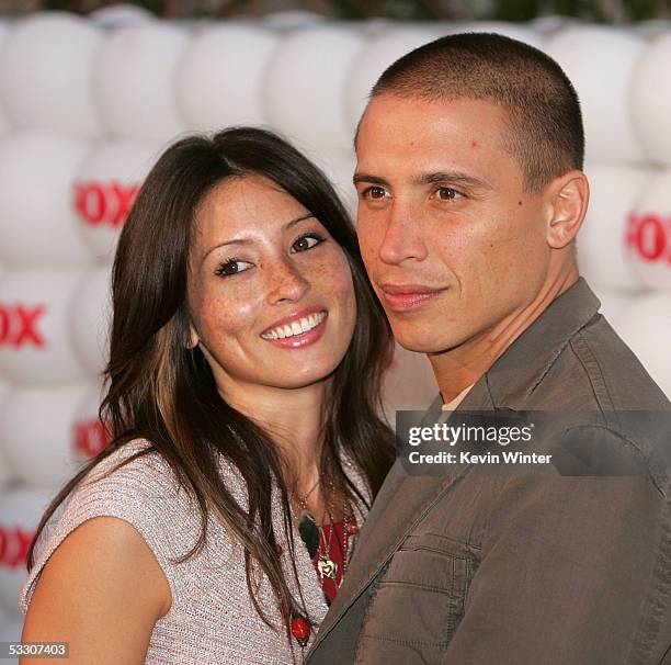 Actors Jamie Lee and husband Erik Palladino arrives at Fox All-Star Television Critics Association party at Santa Monica Pier on July 29, 2005 in...