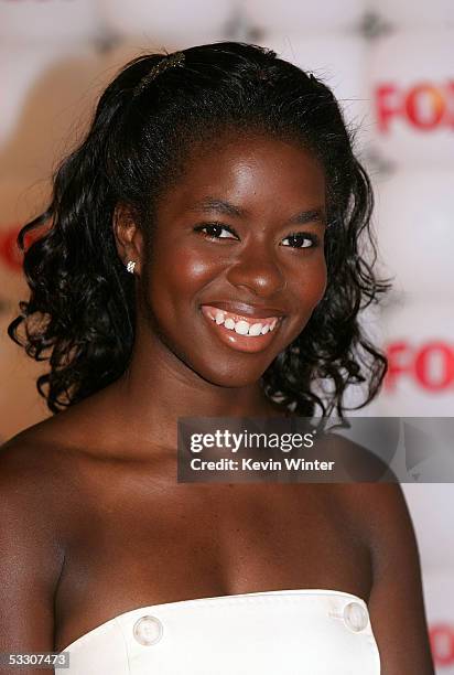 Actress Camille Winbush arrives at Fox All-Star Television Critics Association party at Santa Monica Pier on July 29, 2005 in Santa Monica,...