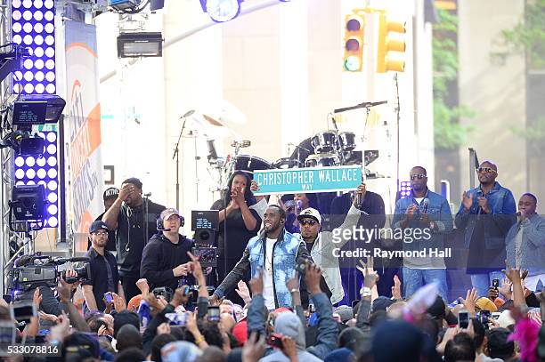 Puff Daddy,One12,Mace are seen Performing at The today Show on May 20, 2016 in New York City.