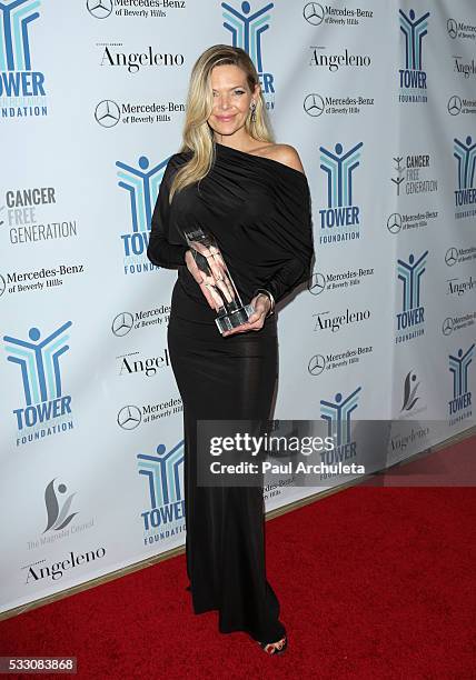 Actress Christina Simpkins attends the Tower Cancer Research Foundation's Tower Of Hope Gala at The Beverly Hilton Hotel on May 19, 2016 in Beverly...