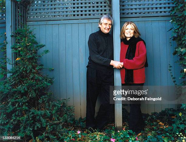 Deborah Feingold/Corbis via Getty Images) Feminist Gloria Steinem and Husband David Bale