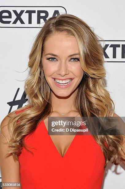 Miss USA Olivia Jordan visits "Extra" at their New York studios at H&M in Times Square on May 20, 2016 in New York City.