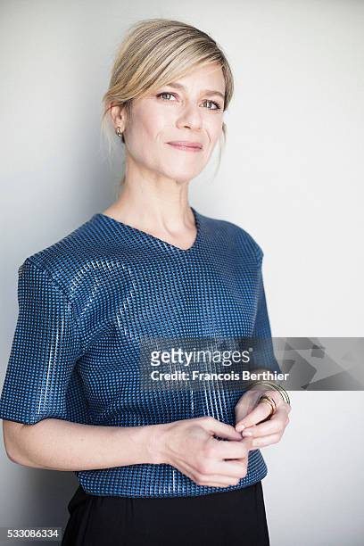 Actress Marina Fois is photographed for Self Assignment on May 20, 2016 in Cannes, France.