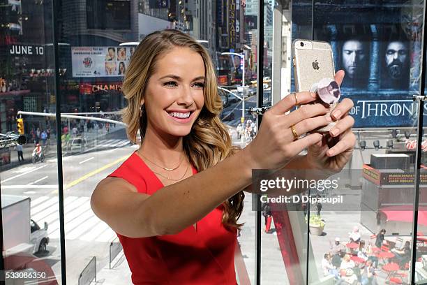 Miss USA Olivia Jordan visits "Extra" at their New York studios at H&M in Times Square on May 20, 2016 in New York City.