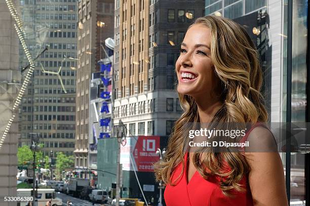 Miss USA Olivia Jordan visits "Extra" at their New York studios at H&M in Times Square on May 20, 2016 in New York City.