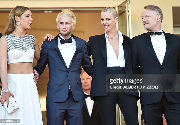 French actress Adele Exarchopoulos, US actor and director Sean Penn's son, Hopper Jack Penn, South African-US actress Charlize Theron and British...