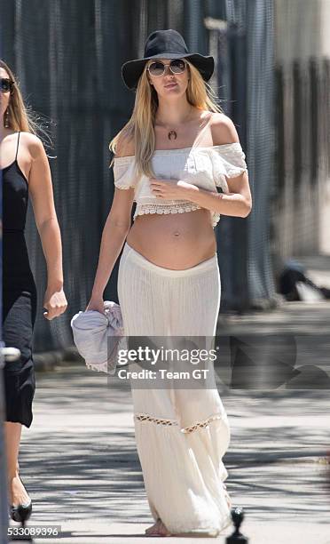 Candice Swanepoel and Hermann Nicoli seen on May 20, 2016 in New York City.