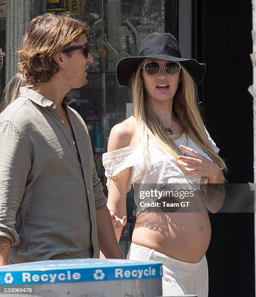 Candice Swanepoel and Hermann Nicoli seen on May 20, 2016 in New York City.