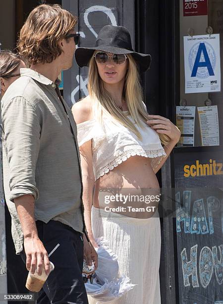 Candice Swanepoel and Hermann Nicoli seen on May 20, 2016 in New York City.