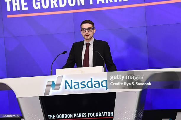 Alexander Soros attends the NASDAQ Opening Bell at NASDAQ on May 20, 2016 in New York City.