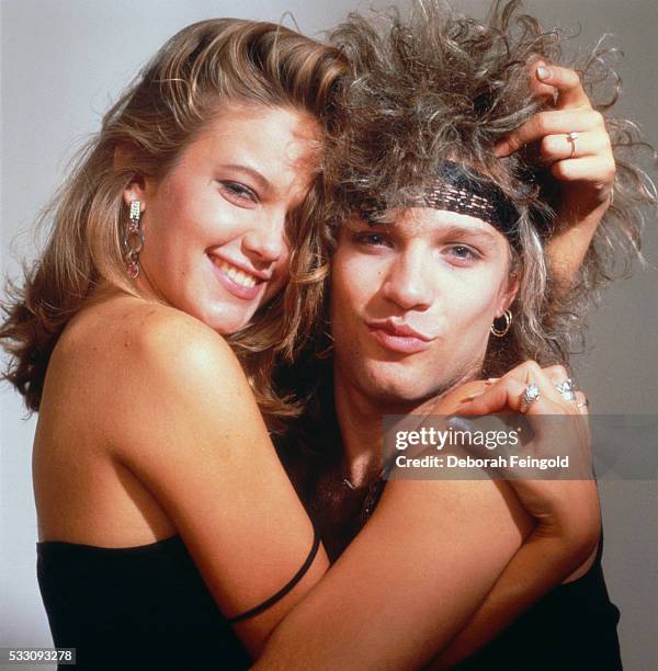 Deborah Feingold/Corbis via Getty Images) Actress Diane Lane and Singer Jon Bon Jovi