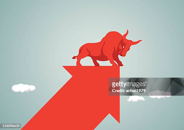 stock market - bull 幅插畫檔、美工圖案、卡通及圖標