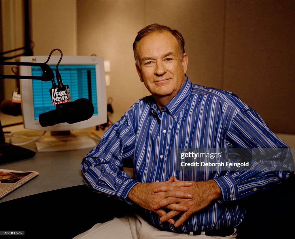 News Anchor Bill O'Reilly in His Office