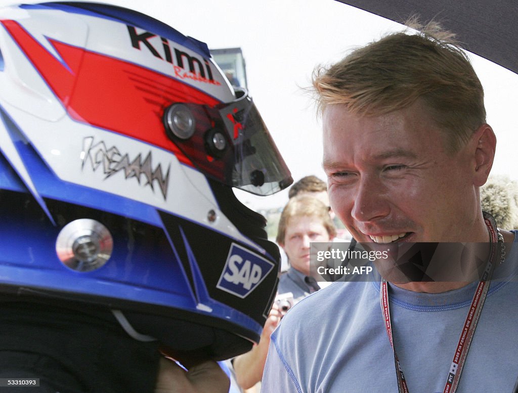 McLaren-Mercedes Finnish driver Kimi Rai
