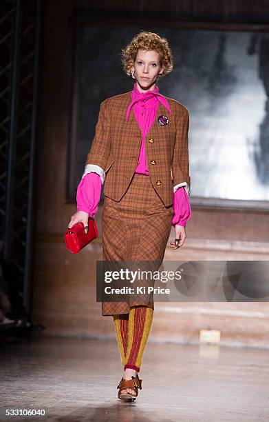 Vivienne Westwood AW16 catwalk on day 3 of London Fashion week on 21st February 2016.