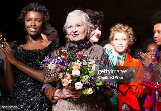 Vivienne Westwood AW16 catwalk on day 3 of London Fashion week on 21st February 2016.
