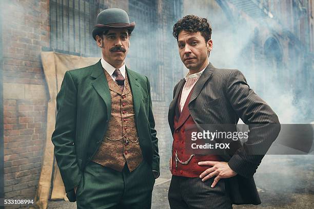 Stephen Mangan and Michael Weston in the The Maggies Redress series premiere episode of HOUDINI & DOYLE airing Monday, May 2 on FOX.