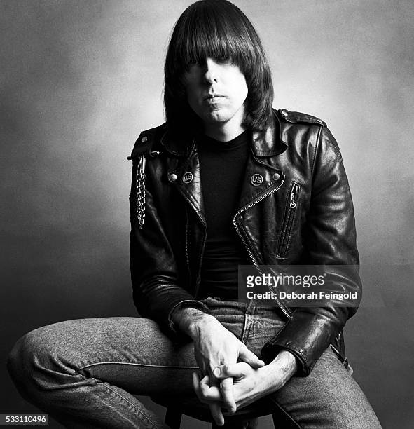 Deborah Feingold/Corbis via Getty Images) American guitarist Johnny Ramone of The Ramones, 1983.