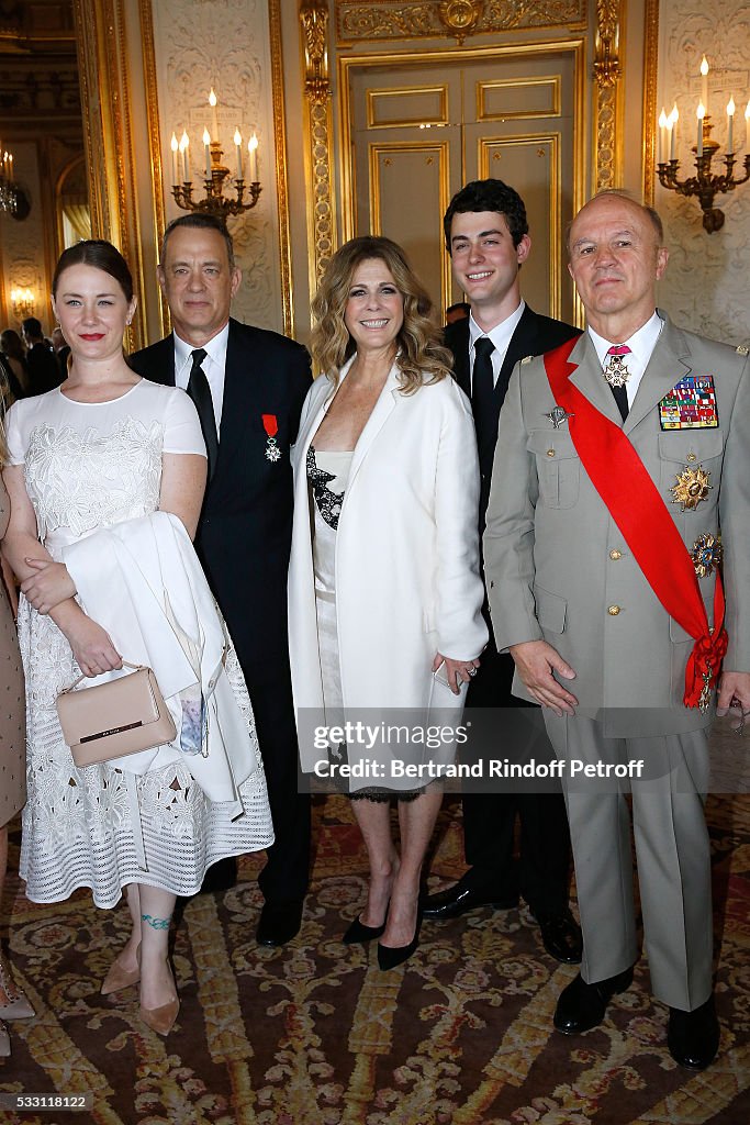 Tom Hanks, Tom Brokaw & Nick Mueller Receive La Legion D'Honneur Medal at Palais de la Legion D'Honneur in Paris