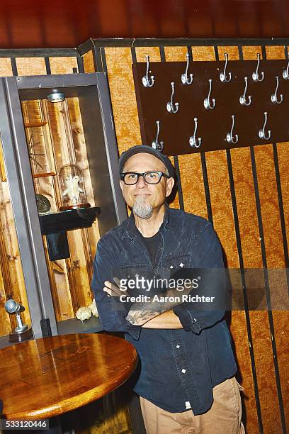 Comedian Bobcat Goldthwait is photographed for the New York Times in July 2015 at Union Hall in Brooklyn, New York.