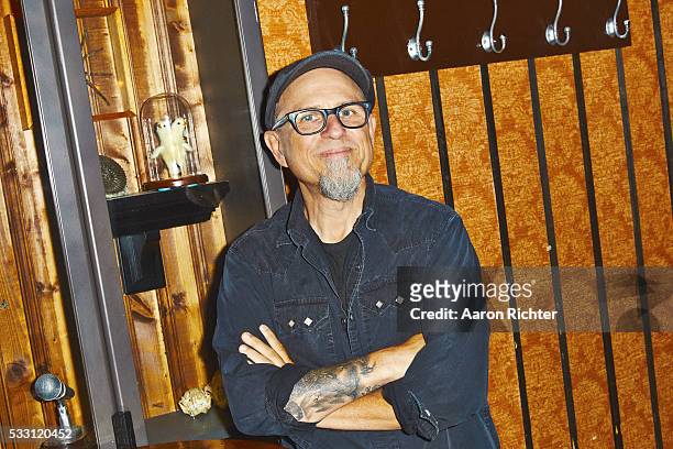 Comedian Bobcat Goldthwait is photographed for the New York Times in July 2015 at Union Hall in Brooklyn, New York.