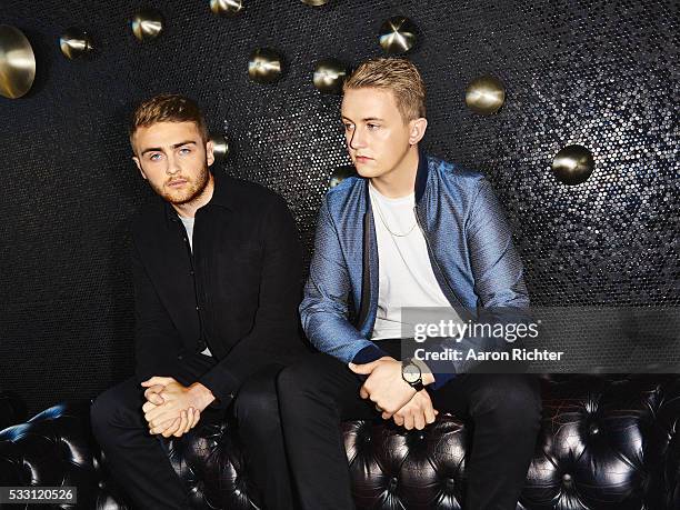 Duo Disclosure (Guy Lawrence and Howard Lawrence are photographed on October 17, 2015 at the Standard in New York City.