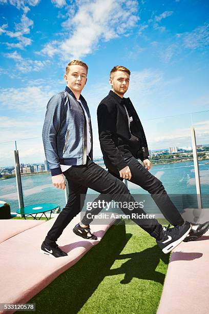 Duo Disclosure (Guy Lawrence and Howard Lawrence are photographed on October 17, 2015 at Le Bain at the Standard, High Line in New York City....