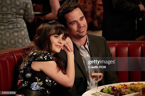 Zooey Deschanel and guest star David Walton in the "Return To Sender" episode of NEW GIRL airing Tuesday, May 3 on FOX.