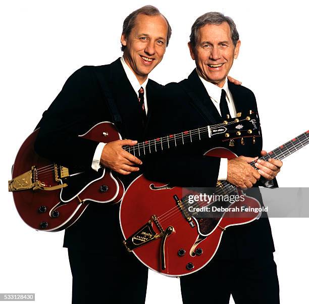 Deborah Feingold/Corbis via Getty Images) Mark Knopfler and Chet Atkins