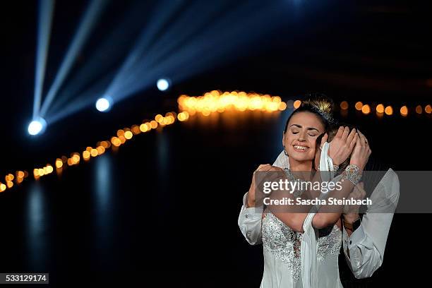 Julius Brink and Ekaterina Leonova perform on stage during the 10th show of the television competition 'Let's Dance' at Coloneum on May 20, 2016 in...