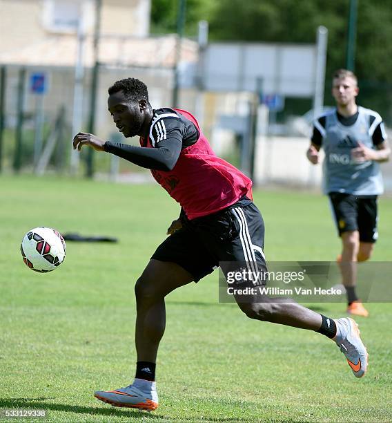 Romelu Lukaku of Belgium during a training session of the National Soccer Team of Belgium as part of the training camp prior to the friendly game...