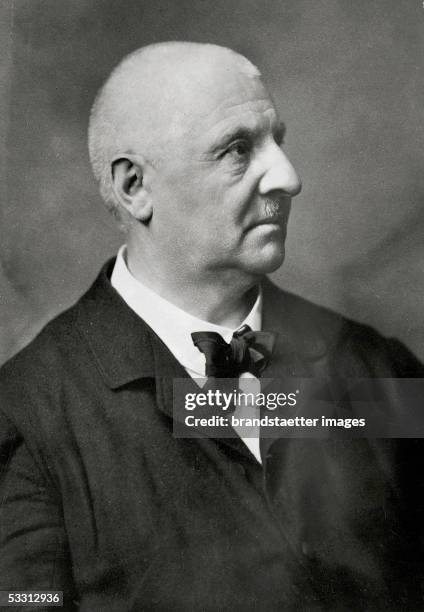 Portrait Anton Bruckner, austrian composer. Photography, around 1890. [Anton Bruckner , oesterreichischer Komponist. Portrait. Photographie um 1890.]