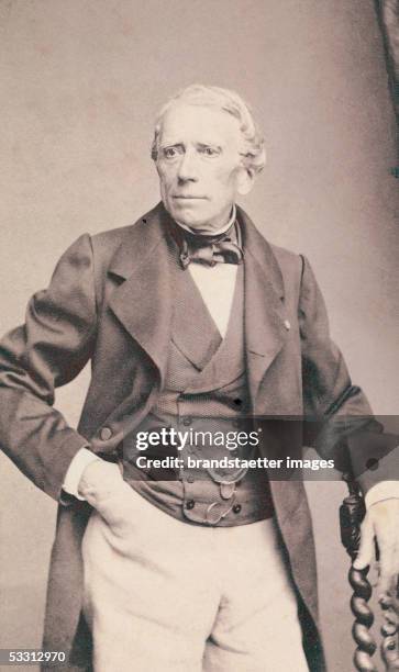Hans Christian Andersen , Danish poet. Around 1865. Carte-de-visite-Photography by L. Cremi?re, Paris. [Hans Christian Andersen , daenischer Dichter....