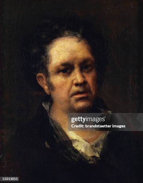 Goya y Lucientes, self-portrait. Canvas. 1815. [Goya y Lucientes, Selbstportrait. Gemaelde. 1815]